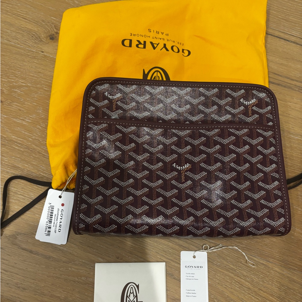 Goyard Black Jouvence MM Toiletry Bag Marroon NWT